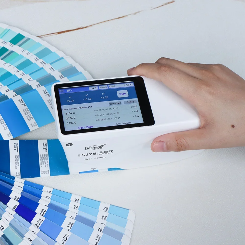 Spectrophotometer Spectrophotometers High Accuracy Whiteness and Yellowness Spectral Reflectance Curves APP Software LS176