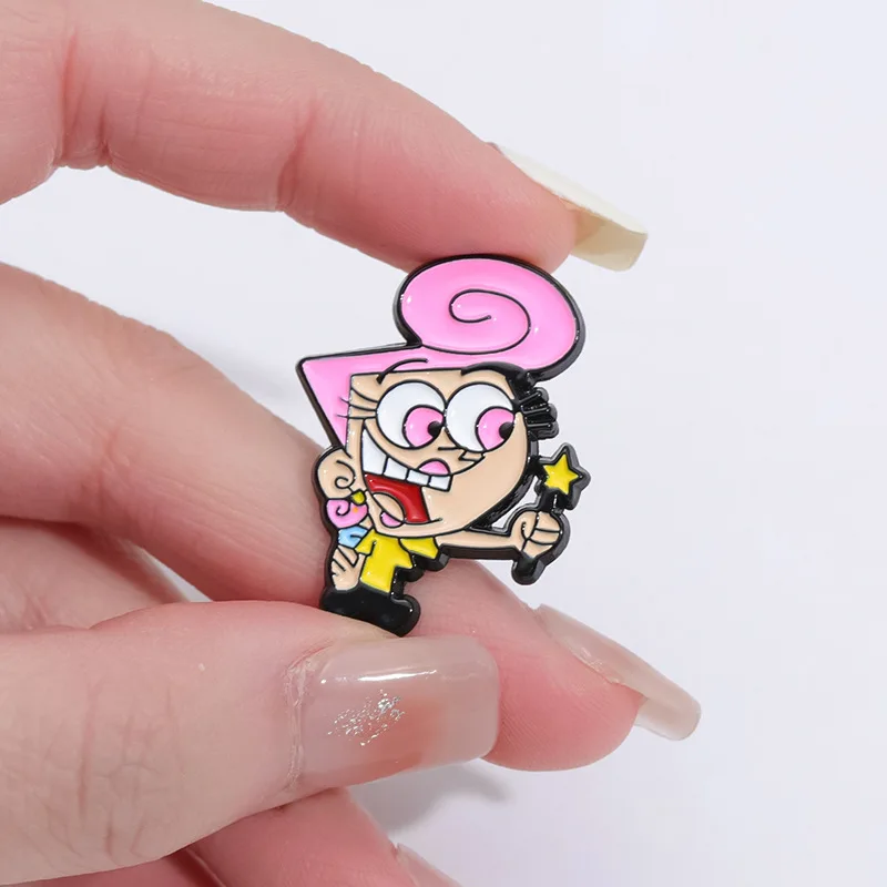 Anime comedy characters boys girls Enamel Pins Cartoon fun character Metal Brooch Backpack Lapel Badge Jewelry Gifts for Friends