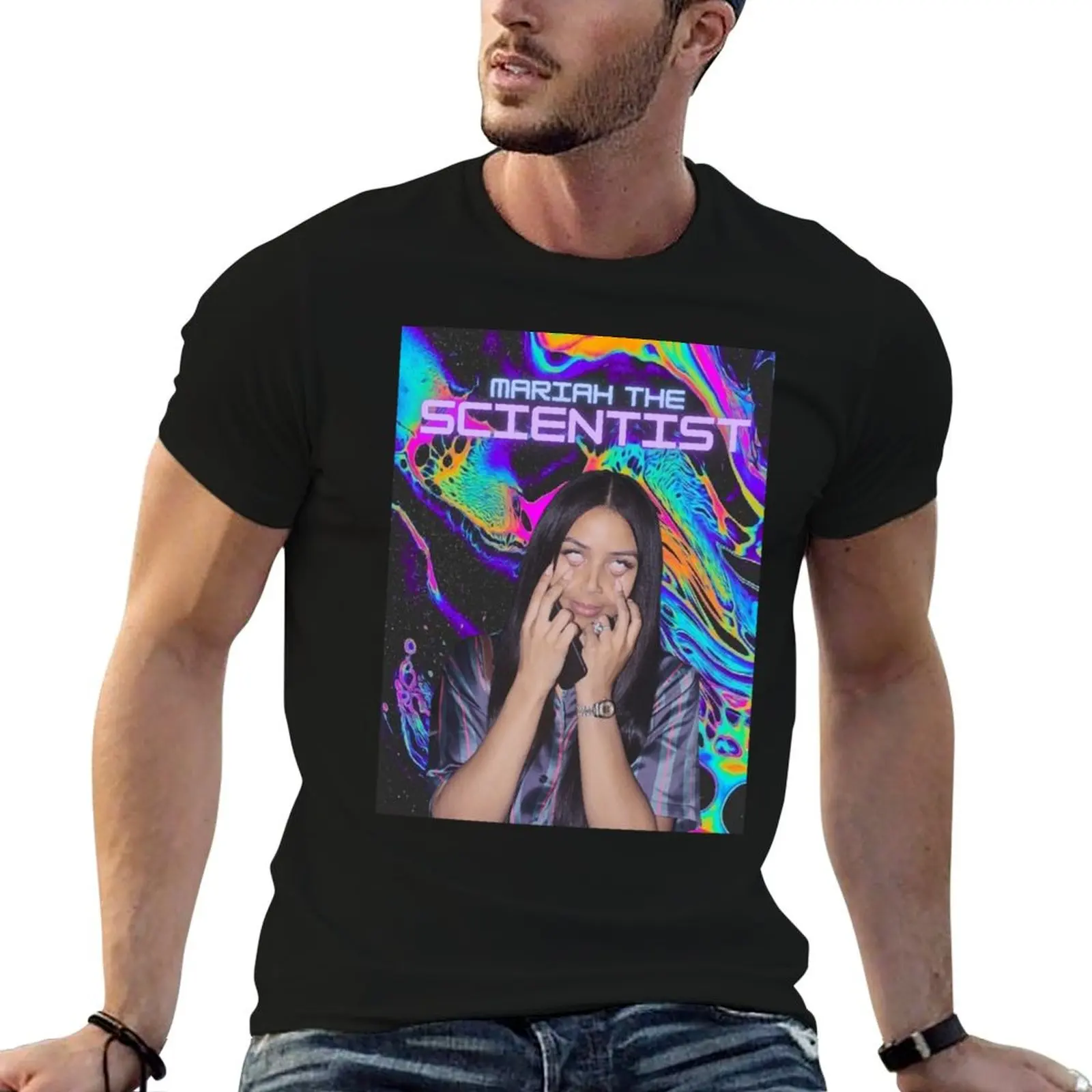 

MARIAH THE SCIENTIST TRIPPY DESIGN T-Shirt t shirts for man graphic tees man t shirt cotton high quality T-Shirt