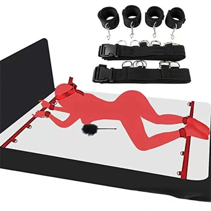 

Sex Binding Love Bondage Suit with Handcuffs Ankle Cuffs Eye Mask Whip Erotic Adult Game Sex Toys for Couples Woman Sexy Shop