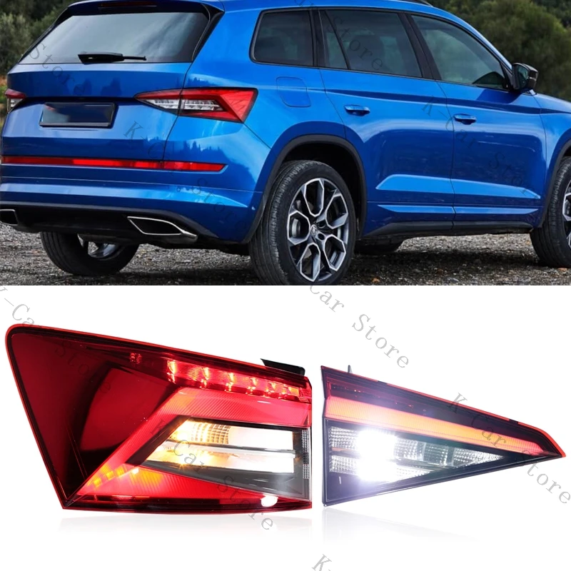 For Skoda Kodiaq LED Rear Bumper Light Brake Lights Turn Signals Tail Lamp Tail Light Car Accessories