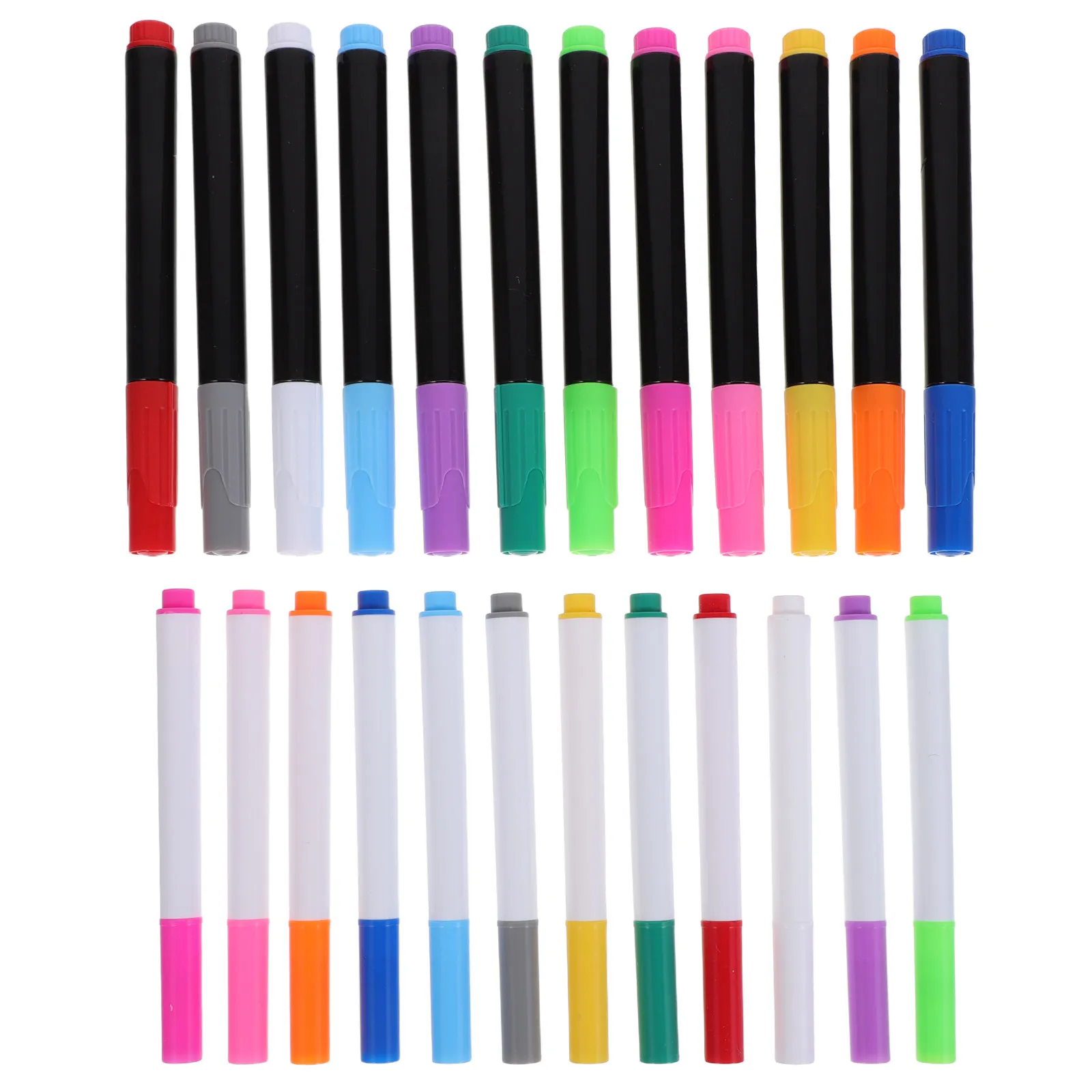 

24Pcs Dry Erase Liquid Chalk Markers 12 Vibrant Colors Smudgefree Quickdry Comfort Grip for Glass Board Whiteboard Blackboard