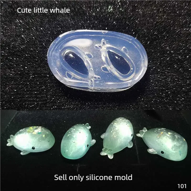 

DIY Handcraft Cute little whale Epoxy Resin Mold Food Play Miniature Pinching Mould Epoxy Resin Mold UV Resin Moldse