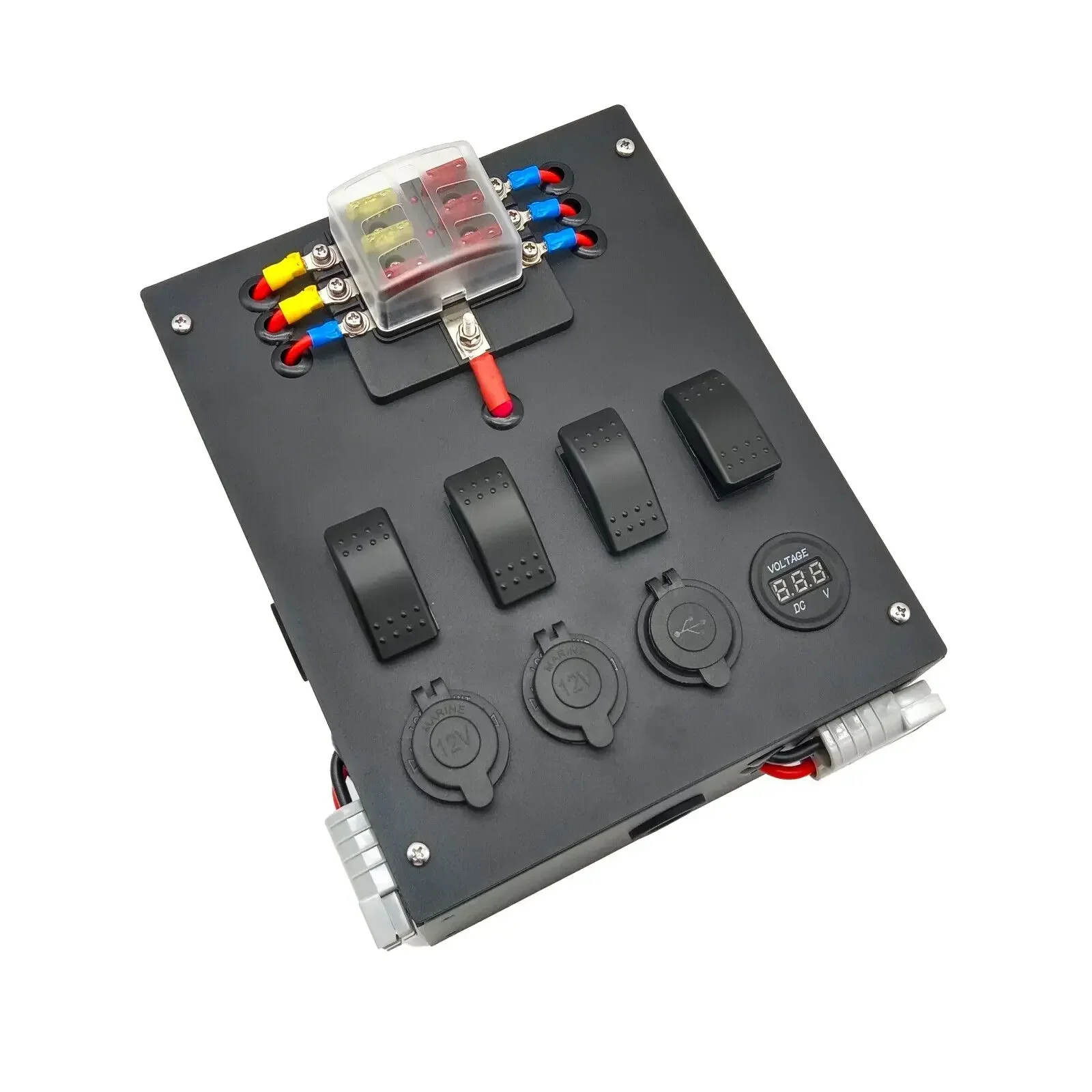 Fuse box control connector rocker switch 12v car mini power box