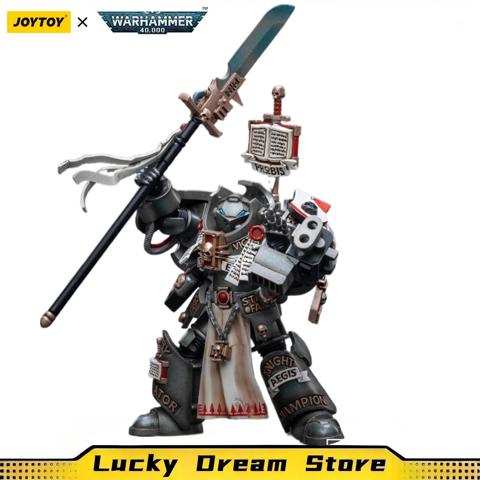 【JOYTOY】1/18 Figura de acción Warhammer 40K Caballeros grises Terminator Jaric Thule Modelo de juguete