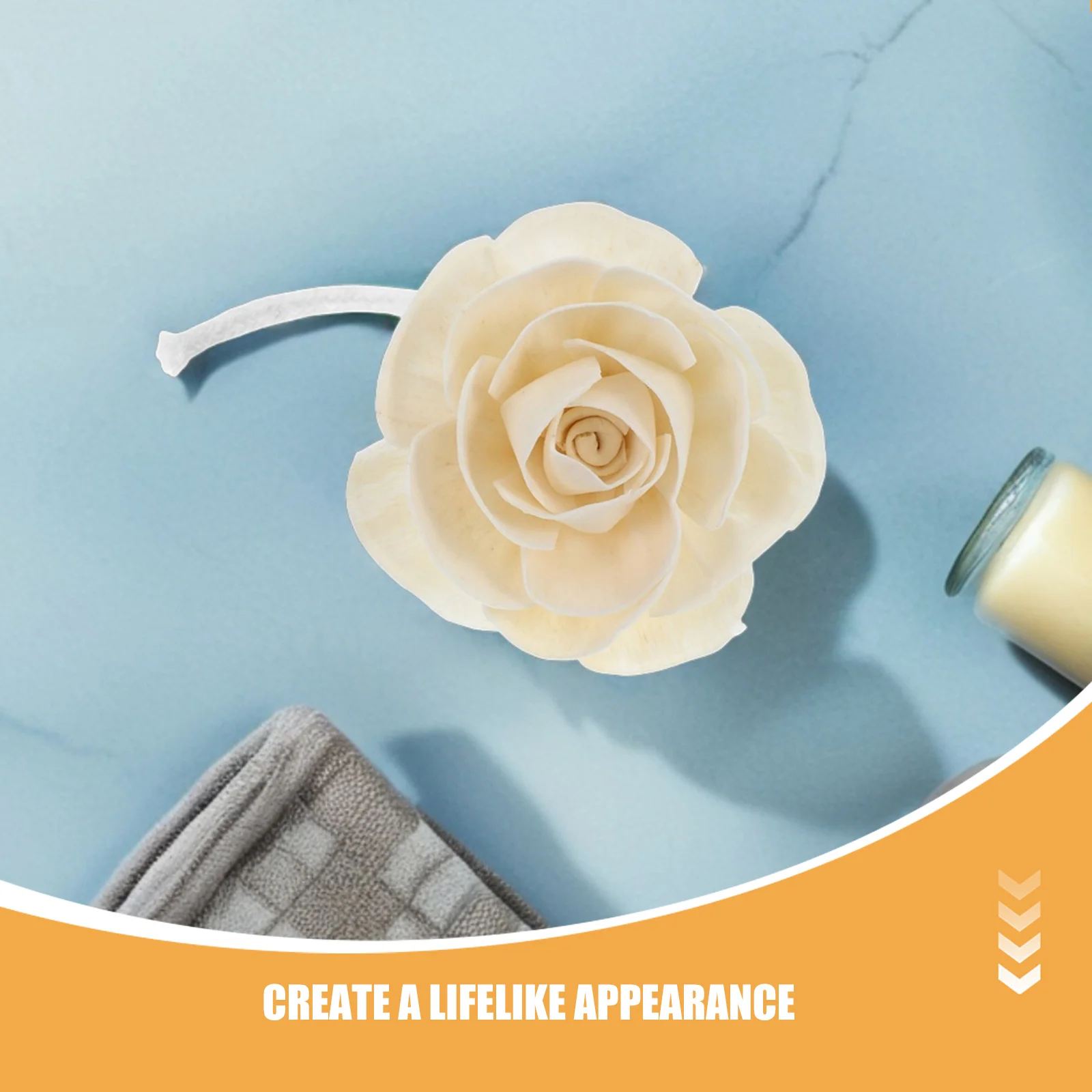 مجموعة 5 قطع مكونة من 5 أعواد ناشرة، عطر زهور مجففة، عطر زهور صناعية للعلاج العطري #5