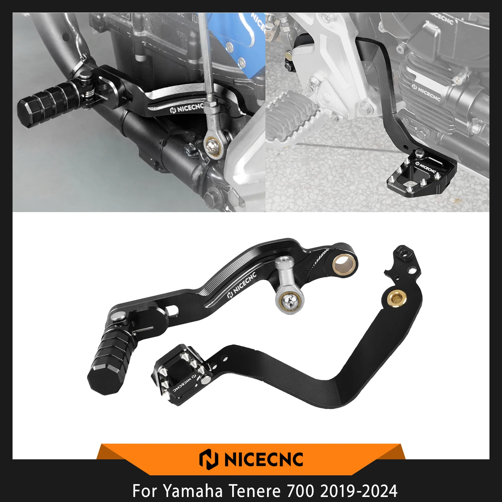

For Yamaha Tenere 700 2019-2024 Rear Brake Lever Pedal Shift Lever Gear Shifter Tenere 700 Rally Edition Tenere Accessories