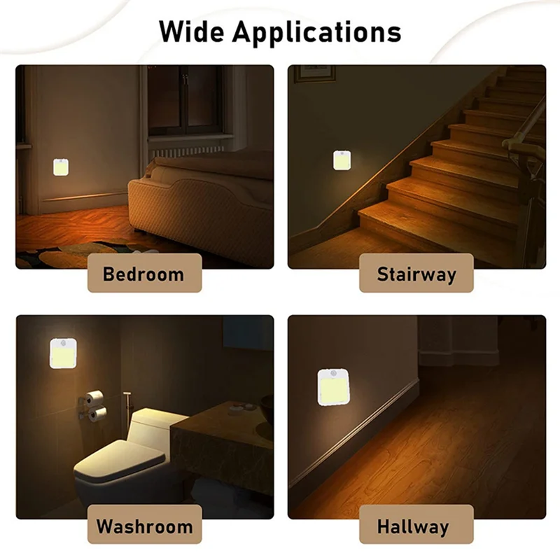 Y17A Motion Sensor LED Night Light Lamps Children's Night Light Smart LED Night Lamp For Bedside Table Bedroom Nigh EU Plug