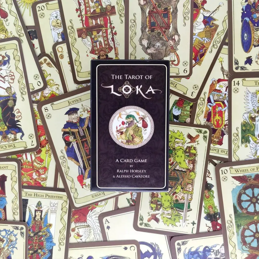 Tarot Loka angielska wersja talia wróżbiarska rozrywka gra planszowa na imprezę 80 sztuk/pudło