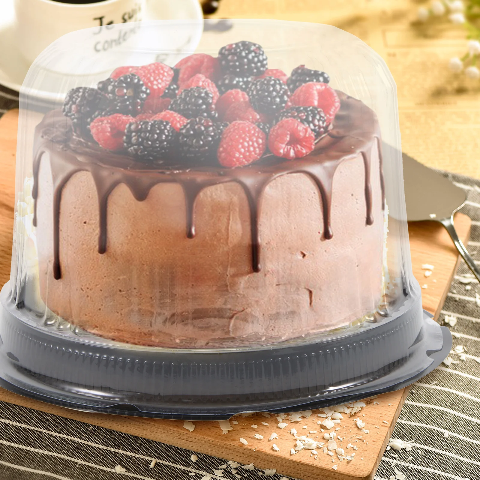 

20pcs Cake Boxes Clear Food Containers 4 Inch Lids Birthday Dessert Storage Display Case Practical Durability