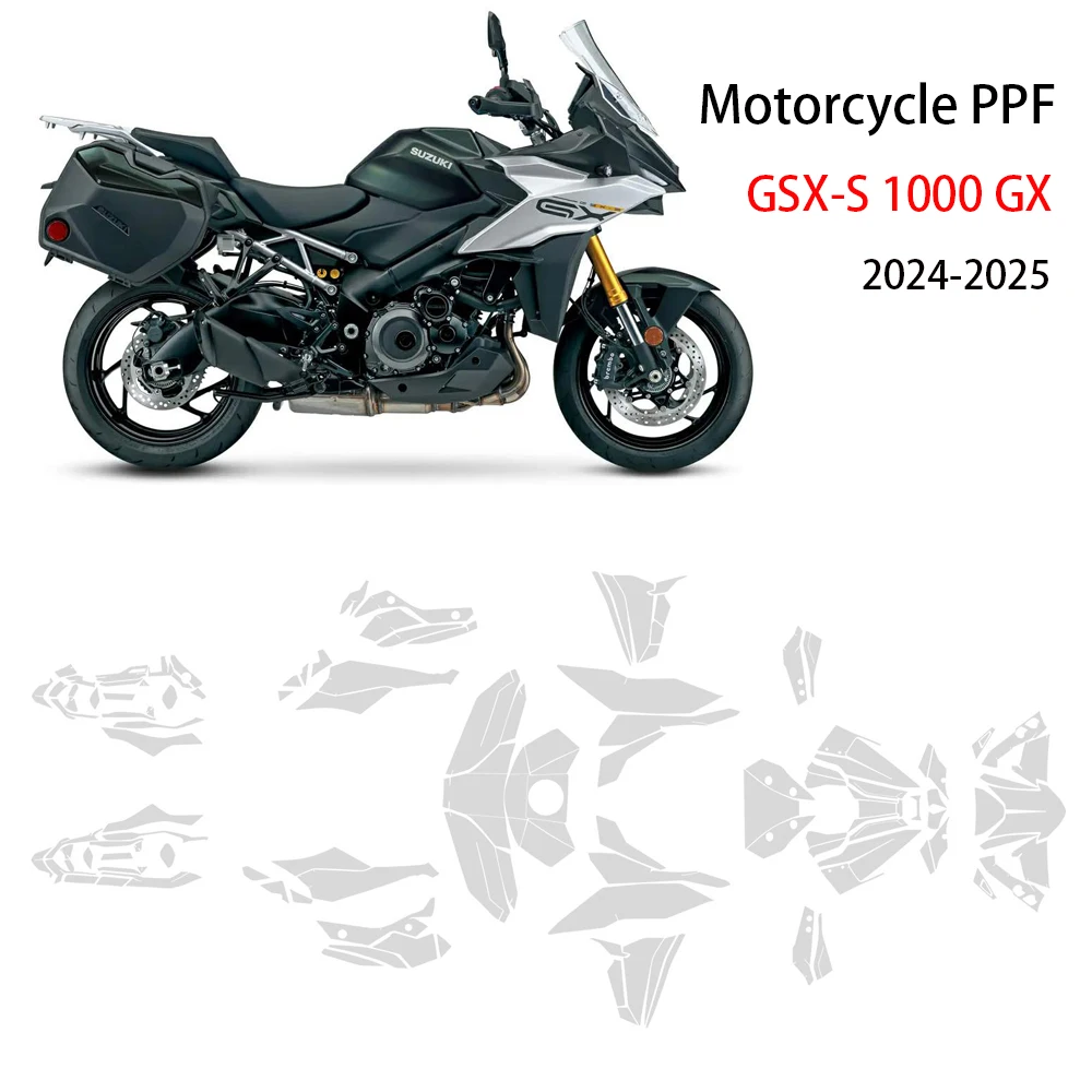 

For SUZUKI GSX-S 1000 GX PPF TPU Motorcycle Paint Protection Film GSX-S1000 GX Self-Healing Scratch Resistant S1000GX 2024-2025