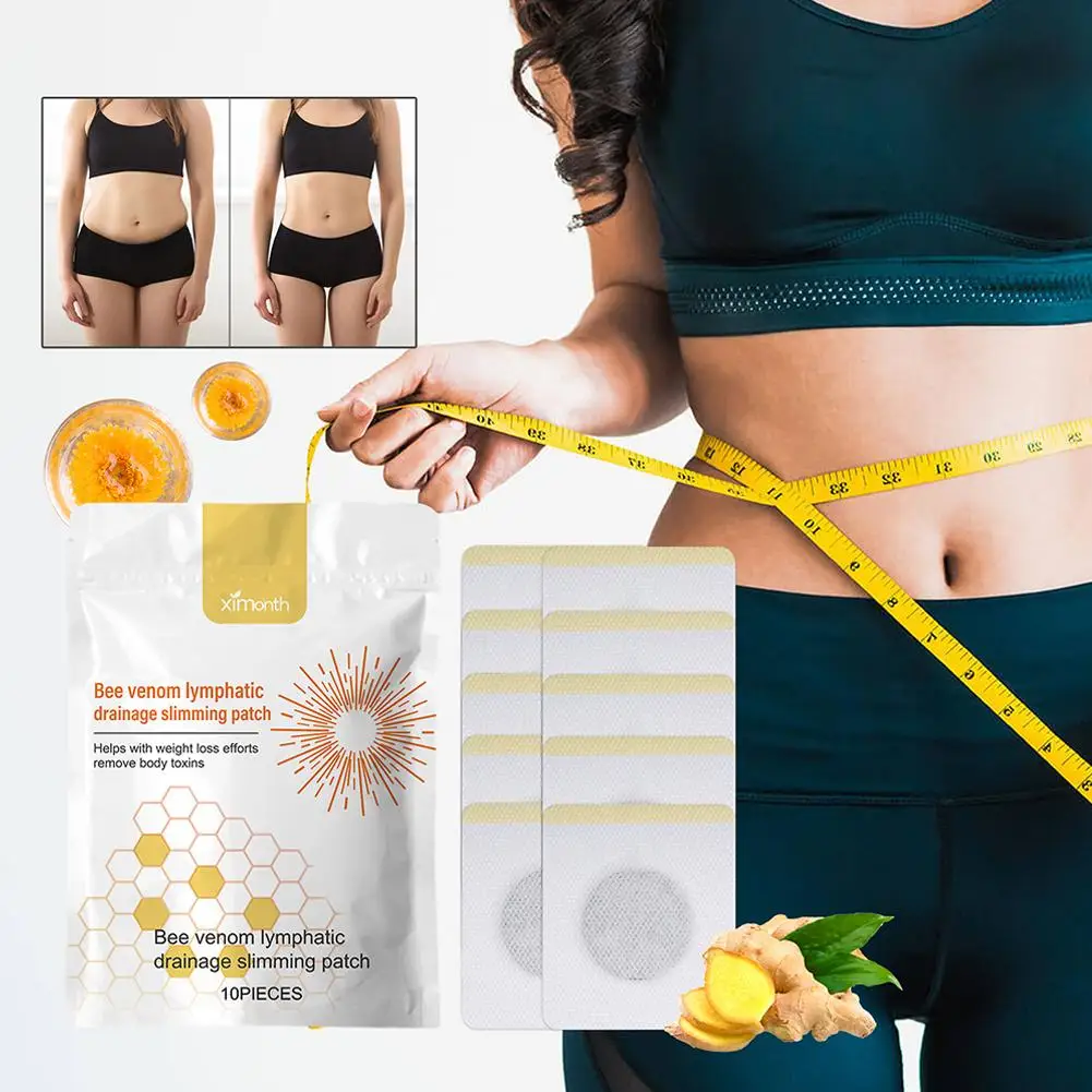 Body Sculpting Bee Slimming Patch Barriga Adesivos, Queima De Gordura, Perda De Peso, Firming Do Corpo, Cintura, Fino, Braço, Fino, Umbigo, 20 Pcs