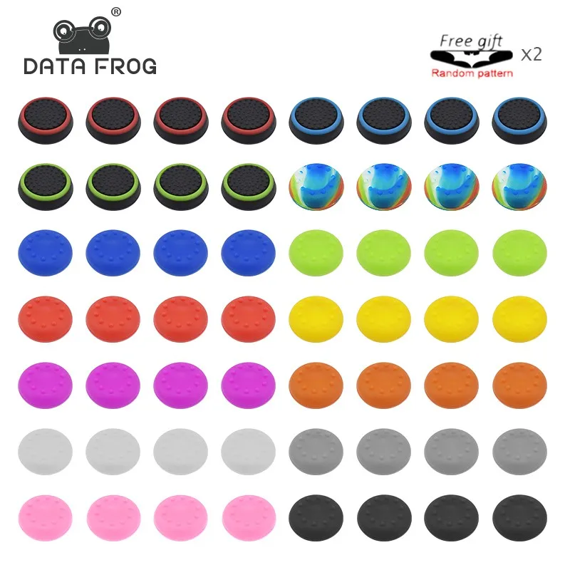 البيانات الضفدع لينة سيليكون متحكم الأصابع xbox one قبضة قبعات ل PS5 PS4 استبدال سيليكون التناظرية تحكم المقود غطاء ل PS2 PS3 Xbox