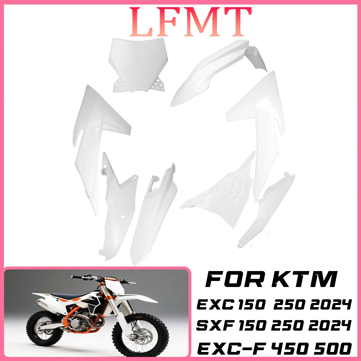 

New 2024 Motorcycle Whole car fairing body protection plate For KTM EXC EXCF EXC-F SX SXF SX-F CKD 150 250 300 350 450 500CC