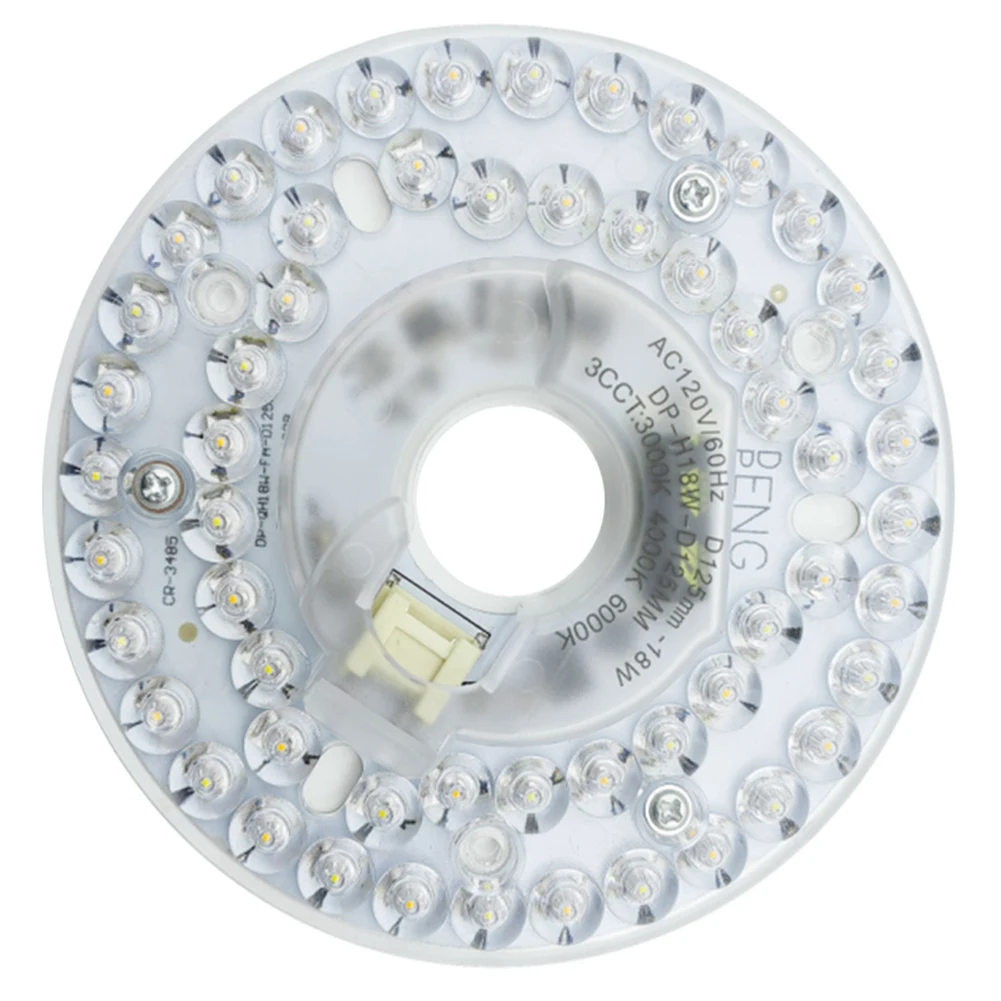 3.9/4.9/6.2 Inch Dimmable Ceiling Fan Light Retrofit Kit 110/220V Ceiling Fan Light Replacement Panel Pendant Light Round Panel