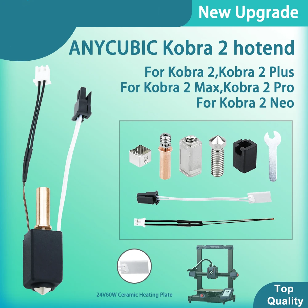 

Набор для хотенда Anycubic Kobra 2, силиконовый рукав с 3D принтом, латунные насадки из закаленной стали для Kobra2 Plus/ Kobra2 Pro/ Kobra2 Neo