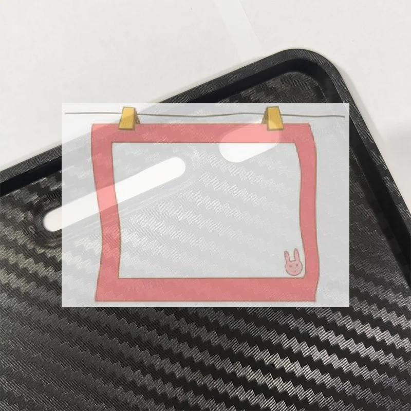 

Black/Carbon Texture License Plate Frames License Plate Holders Universal Motorcycle Rustproof For Front Rear
