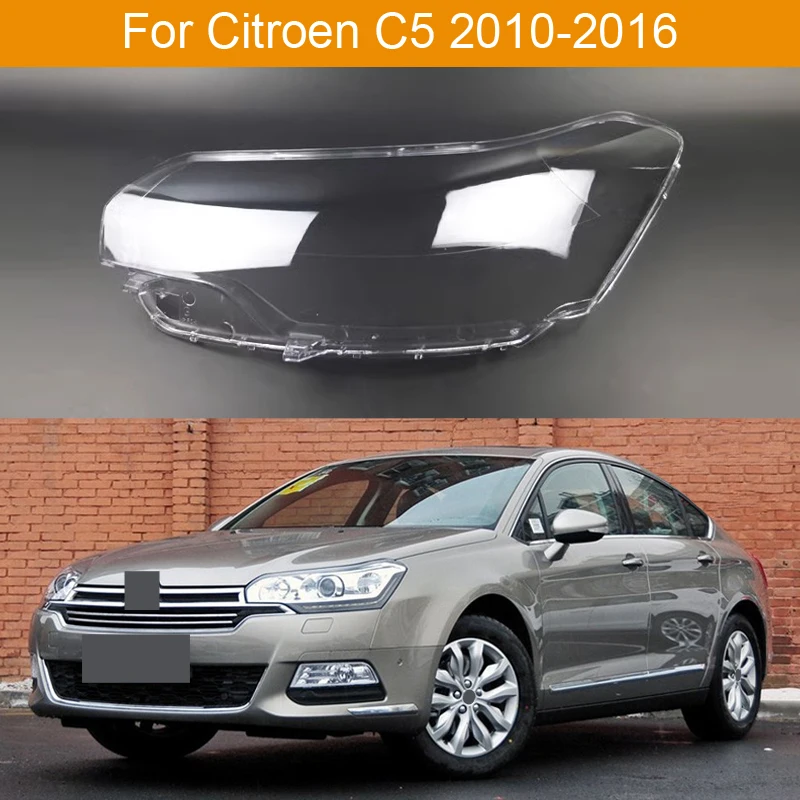 

Автомобильные аксессуары для Citroen C5 2010-2016, стеклянная крышка фары, автомобильный прозрачный абажур, чехол для объектива лампы