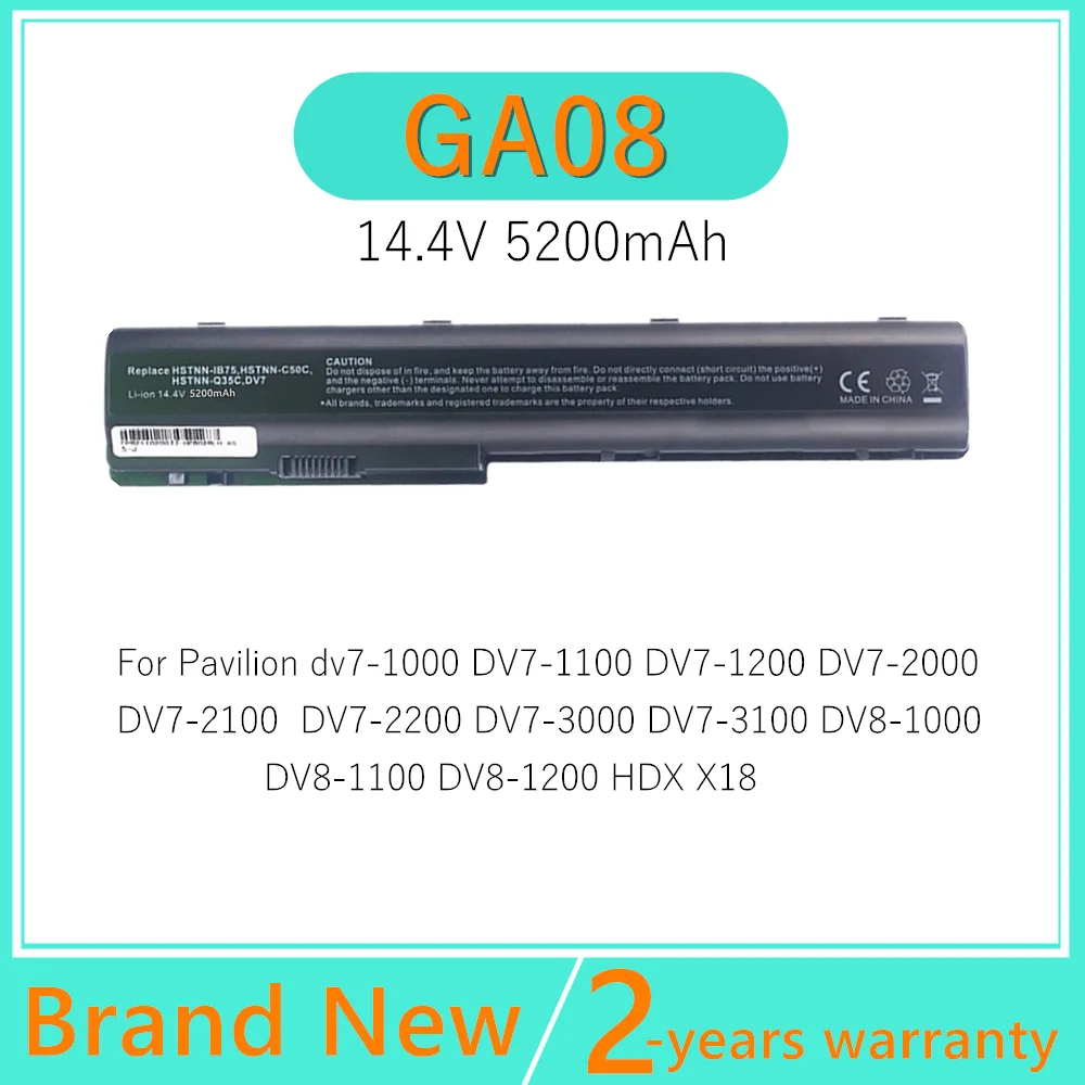 GA08 แบตเตอรี่แล็ปท็อปสําหรับ HP HSTNN-C50C 464058 -251 HSTNN-DB74 HSTNN-DB75 HSTNN-IB74 HSTNN-IB75 HSTNN-OB75 HSTNN-Q35C HSTNN-XB75