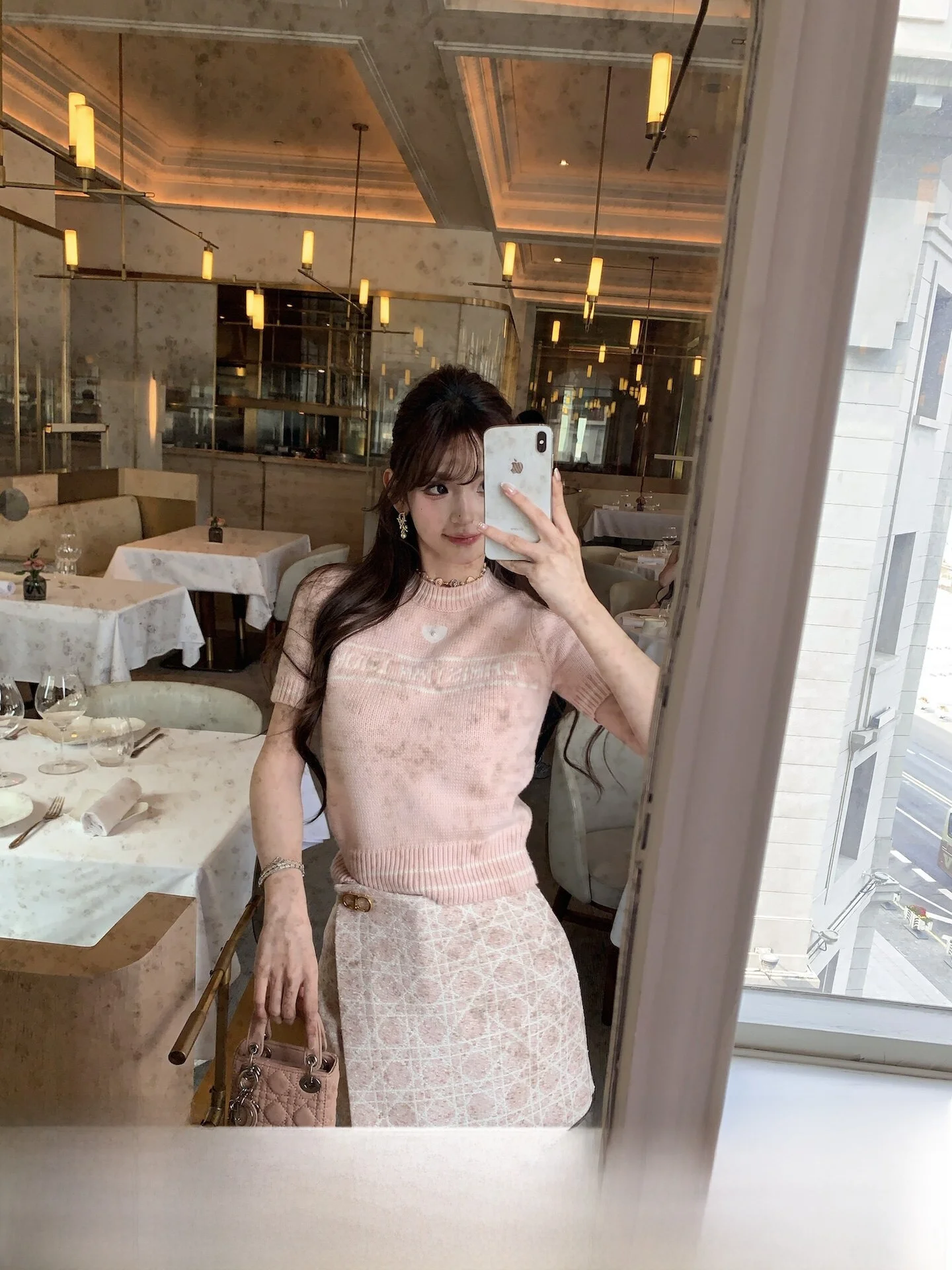 

Женский вязаный свитер F Boutique с круглым вырезом, коротким рукавом, буквенным принтом, из мягкой шерстяной смеси, цветной, с круглым вырезом горловины