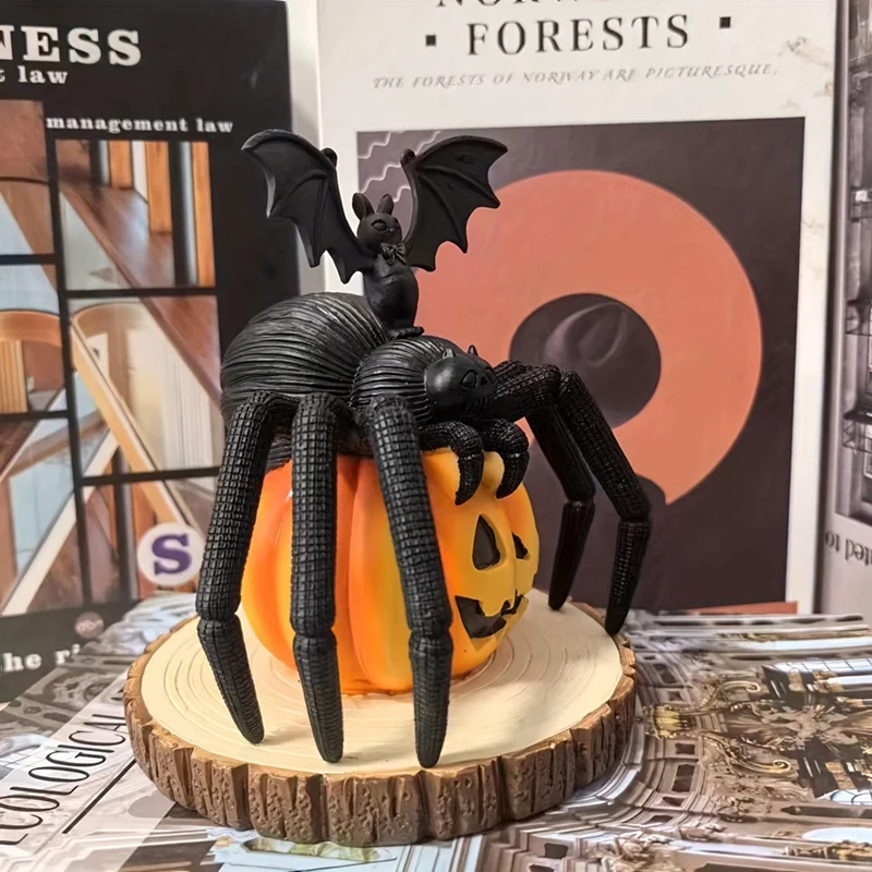 Halloween Spider Pumpkins Decorations For Fall Halloween Home Decor Tabletop Partydecor And Holiday Decorations