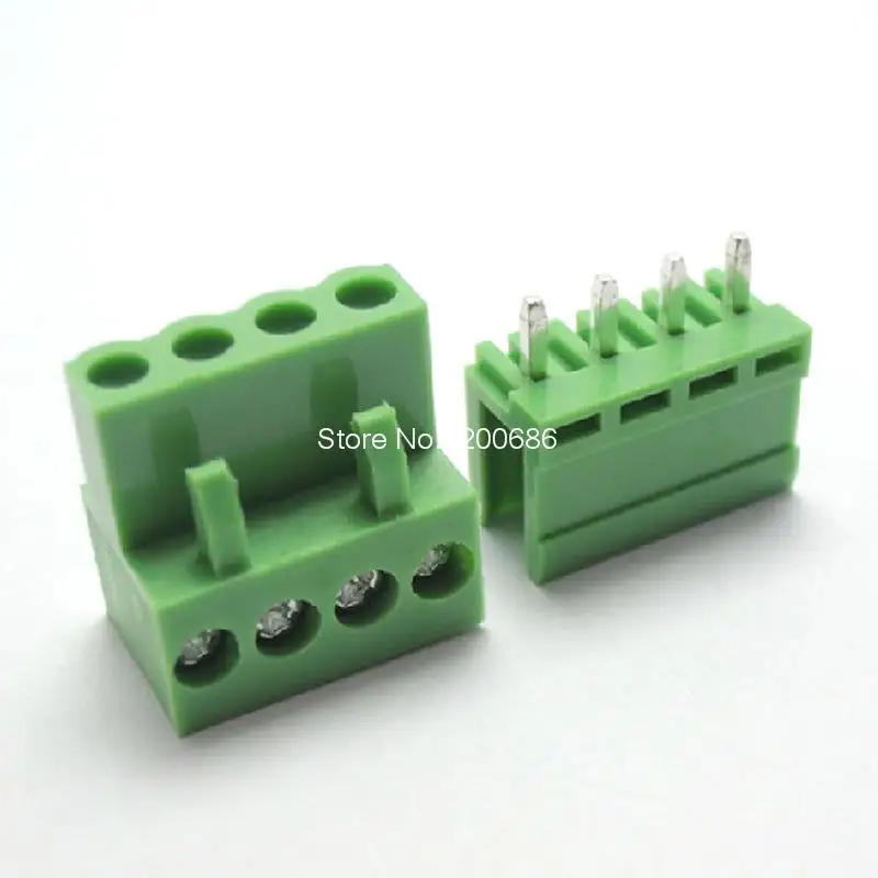 

4pin Terminal plug type 300V 10A 3.96mm pitch connector pcb screw terminal block connector