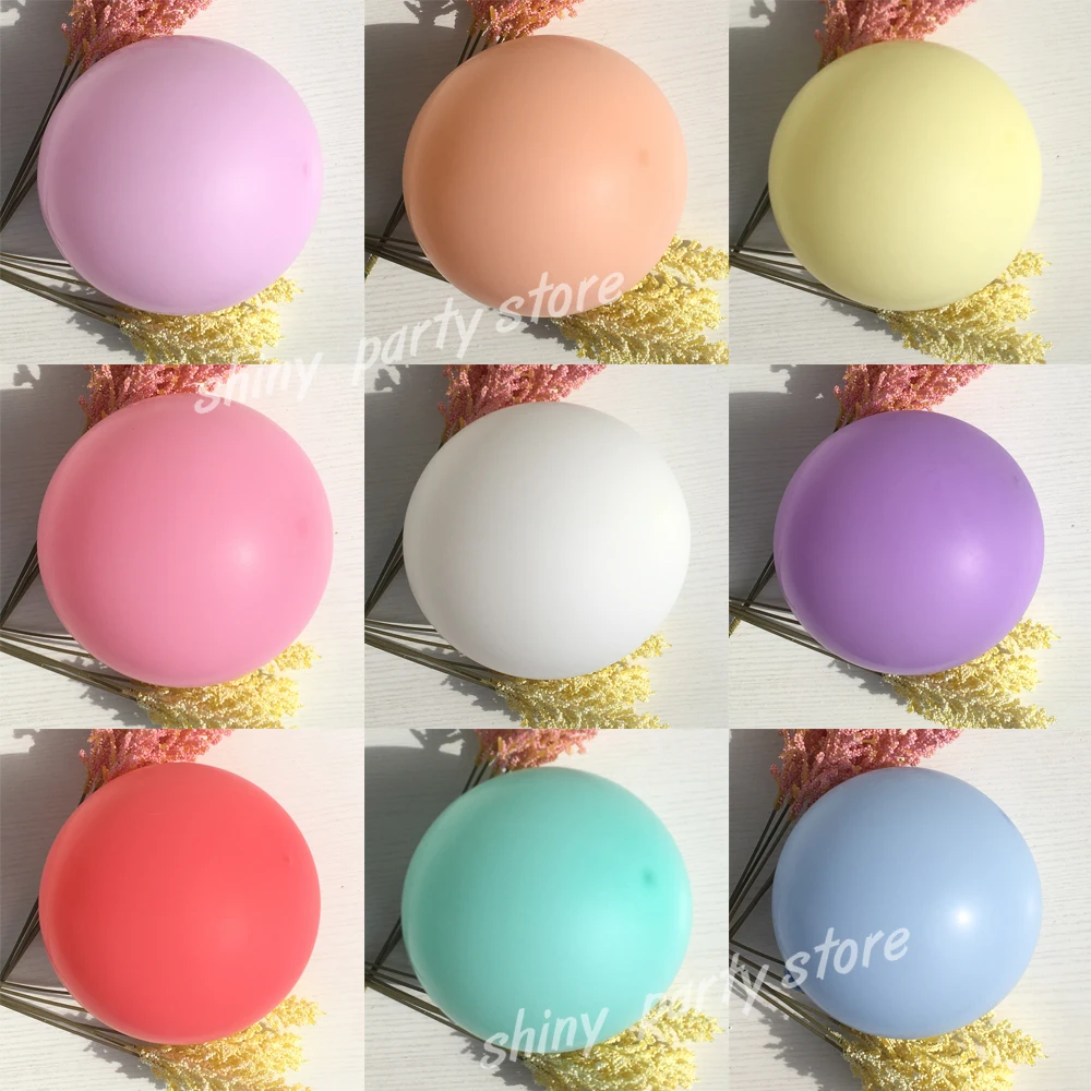 

Macarone Latex Balloon, Soft Texture, Candy Colored, Birthday Party, Wedding, Baby Shower Globos, Proposal Decoration