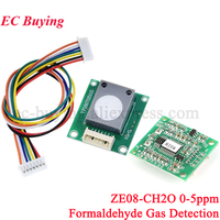 ZE08-CH2O 0-5ppm Electrochemical Formaldehyde Carbon Monoxide Sensor Module ZE08 CH2O Gas Detection Module UART/Analog Output