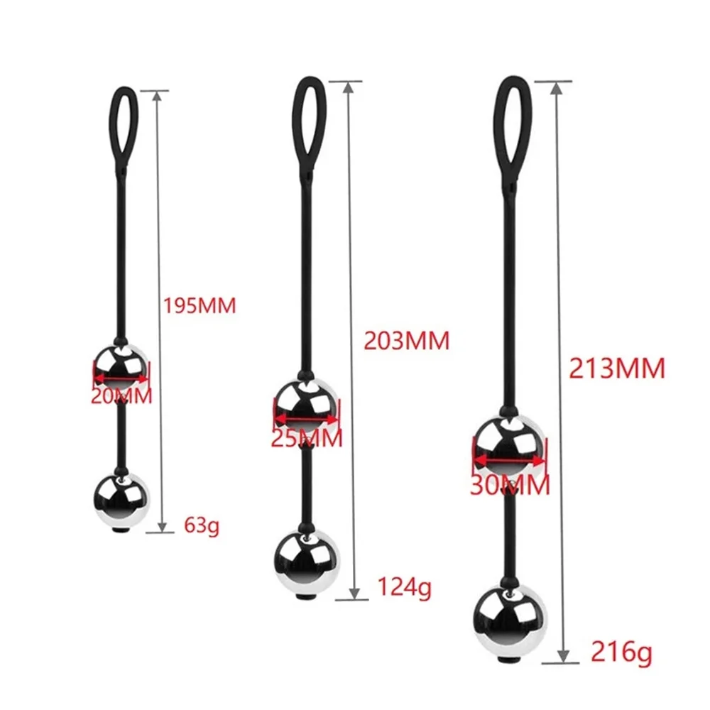 Erotic Weighted Vaginal Ball Geisha Kegel Exerciser Metal Ben Wa Egg Anal Beads Adult Sex Toys for Woman view 6