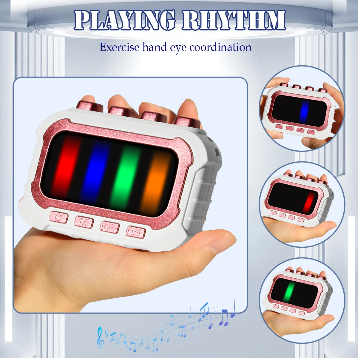 Rhythm Flick Toys for Kids, Finger Rhythm with Lights and Musics 4 Modes 20 Rhythm Tracks Play not include battery Gifts for kid