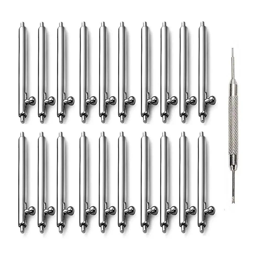 20MM 22MM 10PCS 1.8mm Diameter Watch Pin Pepair Tools & Kits Quick Release Watch Strap spring Bars Pins 24mm 18MM 23MM 16MM 19MM