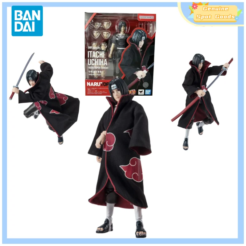 

Genuine Bandai NARUTO SHF NARUTOP99 Uchiha Itachi Anime Action Figures Model Toys Collectible Gift for Toys Hobbies Kids