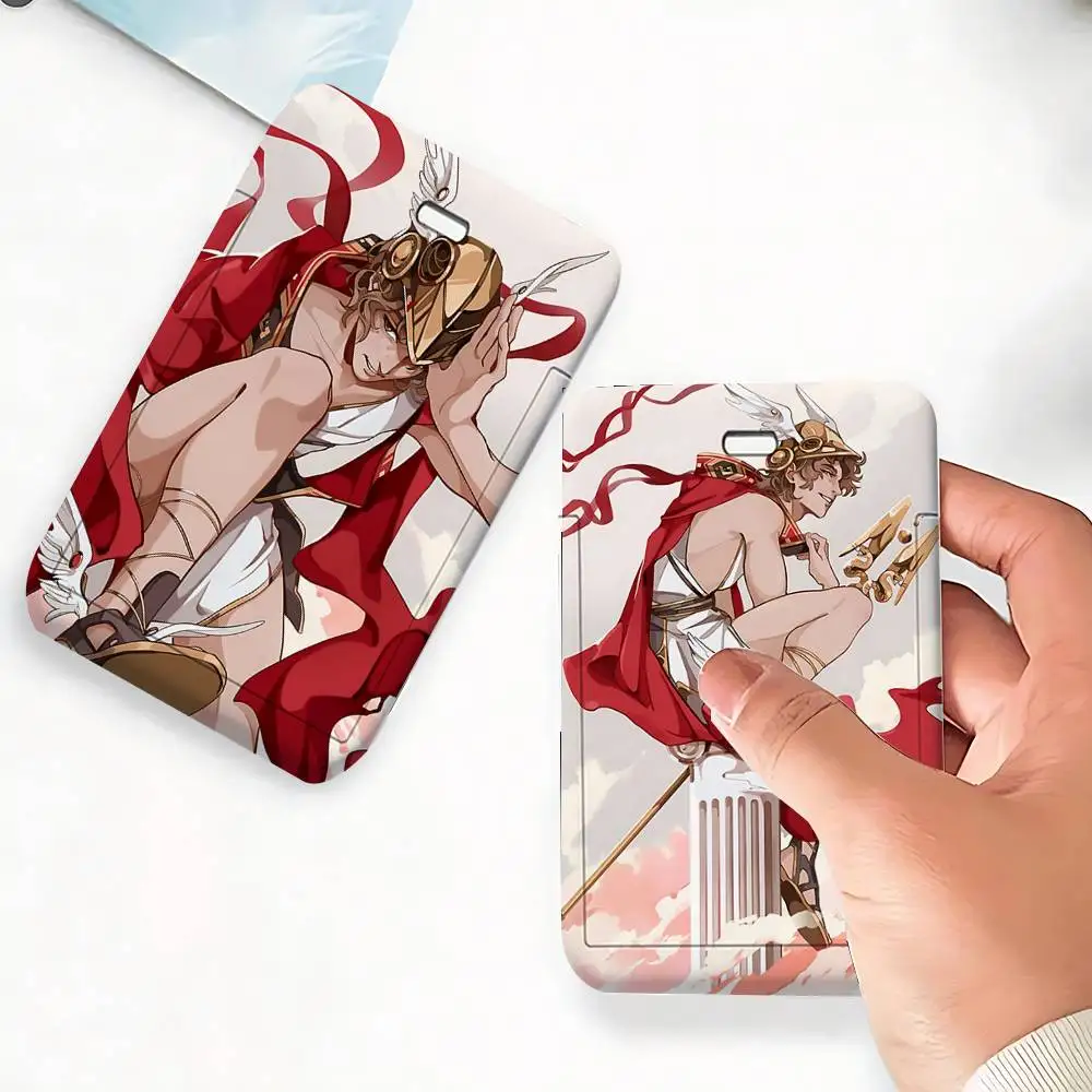 Hermes Epic The Musical 1 Card Holder, Leather Card Storage Box, Key Chain, Access Tag Holder, ID Card Holder, Key Chain