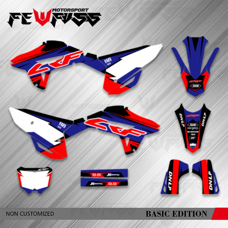 

Fewfuss Graphics Background Decals Stickers Kits For Honda CRF250 CRF250R 2022 2023 2024 CRF 250R