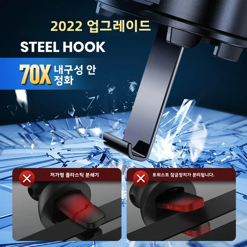 TOPK 차량용거치대 핸드폰 송풍구 유니버설 자동 중력 스마트폰 차량용 거치대 모든 기종 - 3
