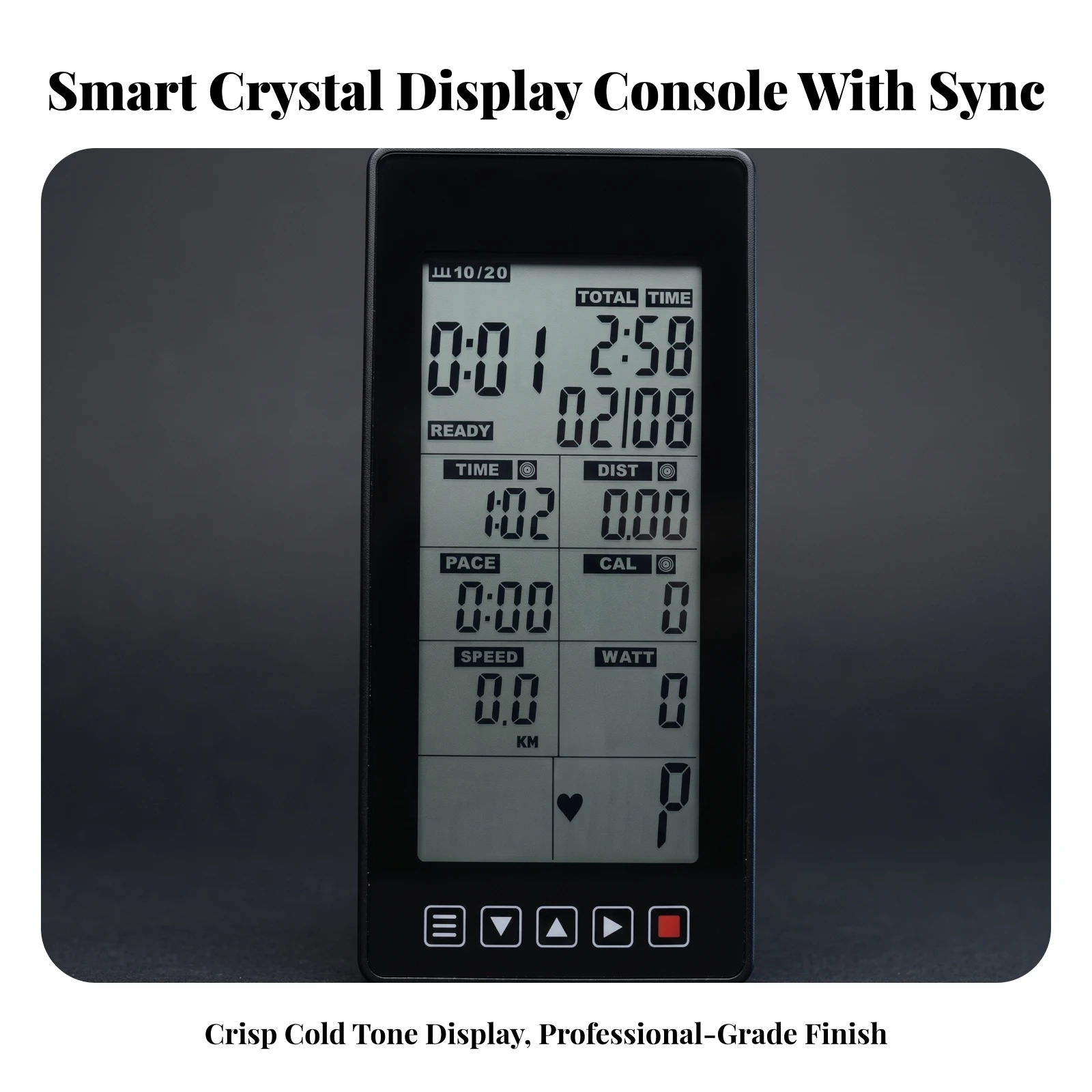 Exercise Bike Monitor with LCD Display Digital Exercise Bike Monitor Training Console Slim Speedometer Sturdy for Home Cardio