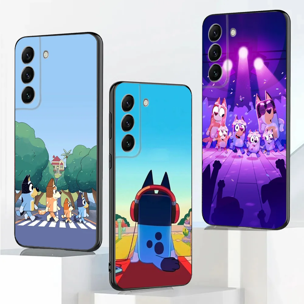 Blue-yS Cartoon B-Bingo-o Phone Case For Samsung Galaxy A20,A21s,A22,A31,A32,A52,A53,A72,73,A80,A91 Soft Black Cover