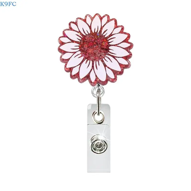 K9FC Adjustable Elastic Badge Rotating Holder With Fashionable Pattern 360 Degree Rotation And High Strength Construction