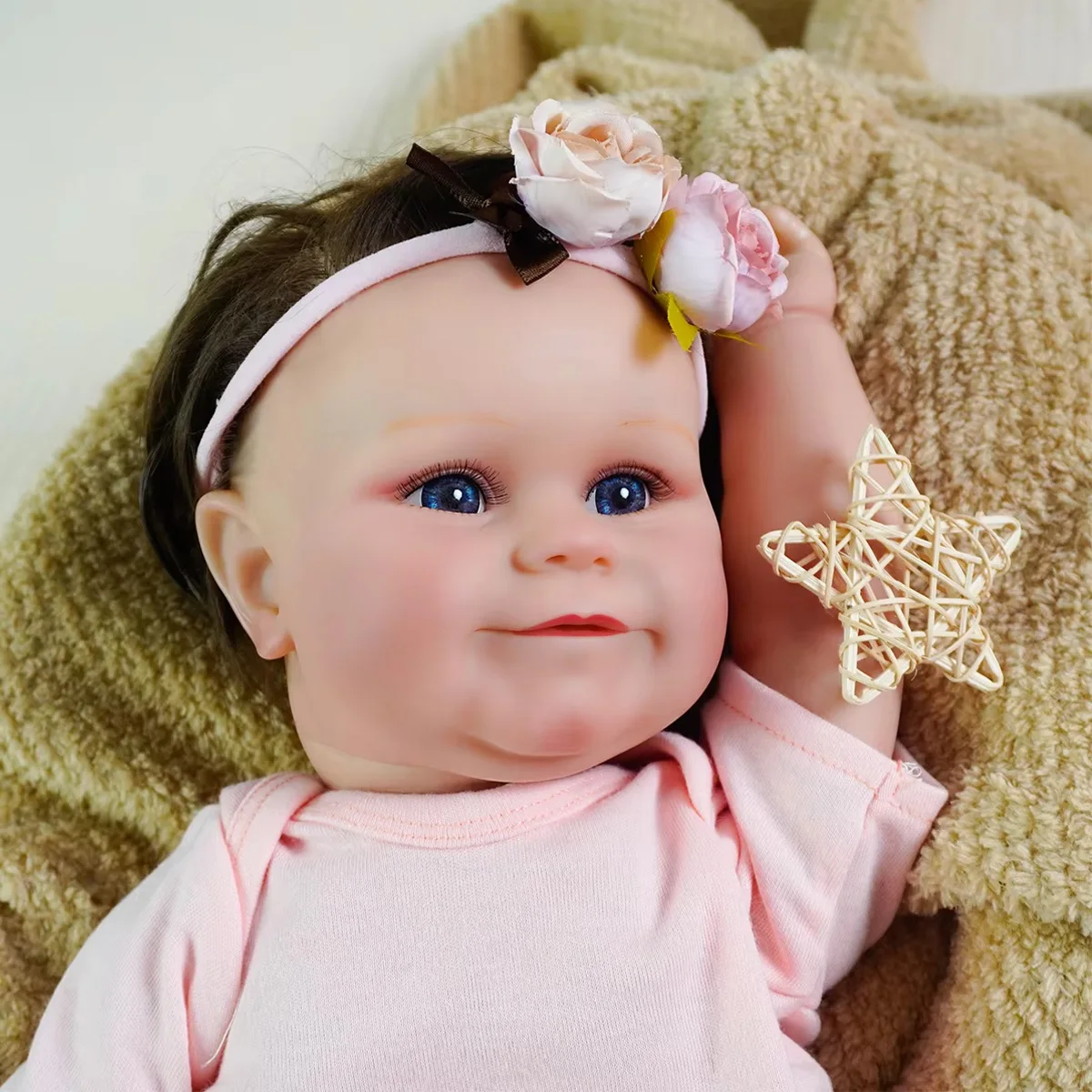 

JOYORA 50CM Fashion Rebirth Doll Soft Cloth Body Rebirth Baby Doll High Quality Handmade Doll 3D Skin Visible Vein Cute Doll Toy