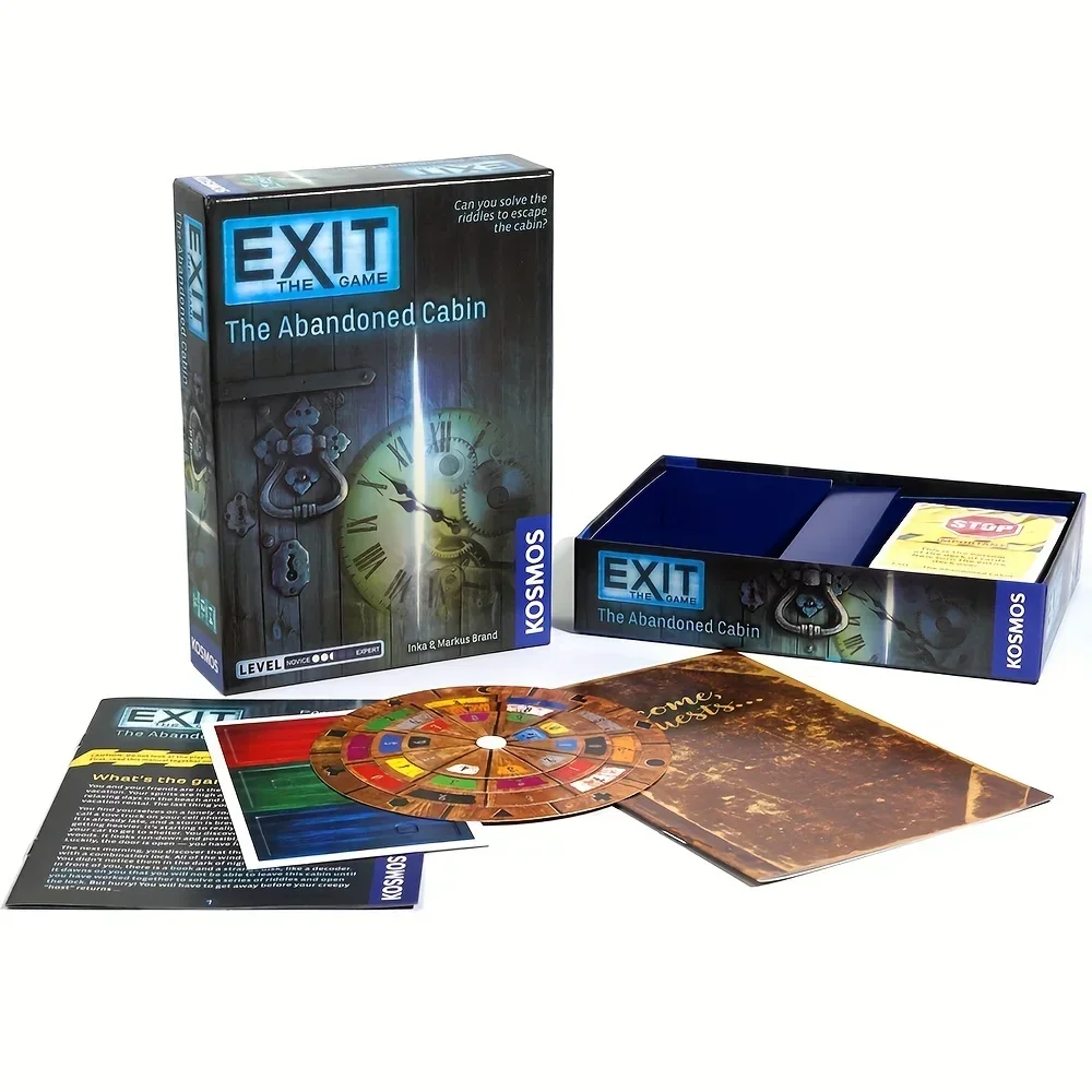 The Abandoned Cabin, Exit The Game For 1 To 4 Players Board Game, Family Party Entertainment Game Cards, gaming gift