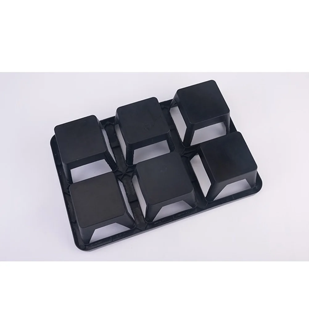 

3Pcs Plastic Multi Compartment Planter Trays for Succulents Cactus Small Flowers Breathable Water Resistant Plant Holder Bracket