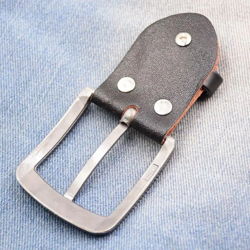 Men Belt Buckle Replacement Single Prong Buckle Leather Craft Streetwear Gift 6XDA