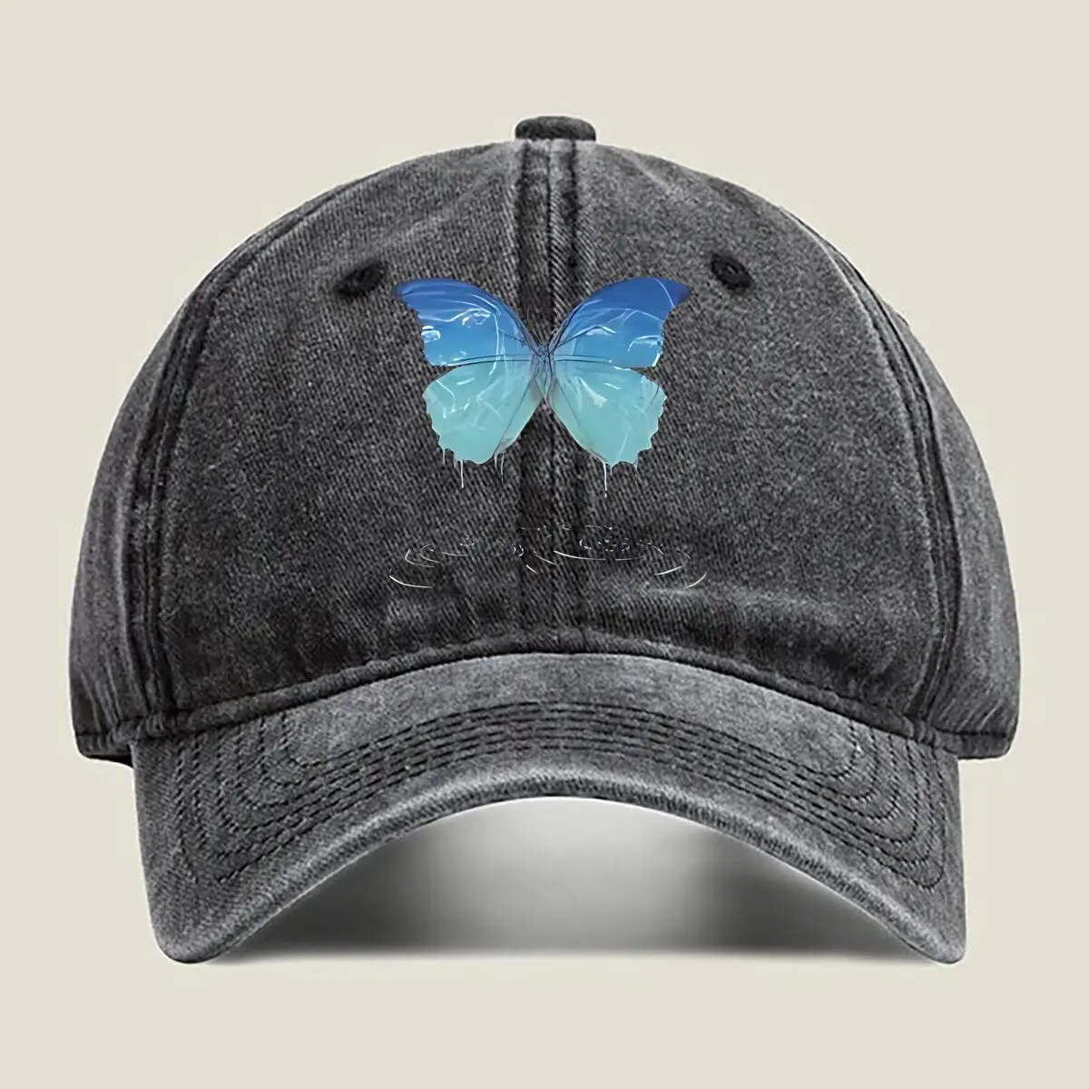 

“Butterfly Art Nature, Aesthetic Design” Washed Baseball Cap