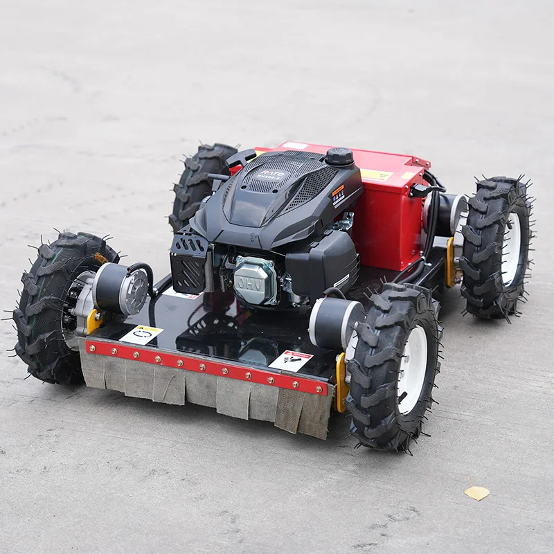 الهيكل المعلق نطاق واسع للتحكم عن بعد الصينية صفر بدوره جزازات العشب روبوت جزازة العشب الغاز الروبوتية ذاتية الدفع