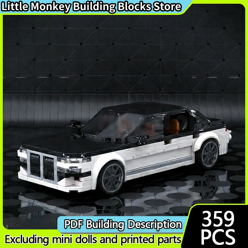 

Модель скоростного гоночного автомобиля MOC, строительные кирпичи G70, роскошный седан, модульная технология, детские праздничные подарки, сборка игрушек, костюм