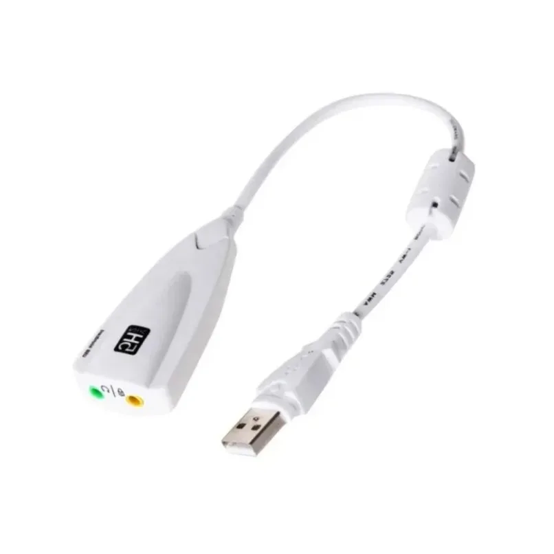 USB Sound Card 7.1 External Audio Adapter 3.5mm Headphone Microphone Jack Plug and Play HiFi Stereo For Laptop Desktop Use Pro