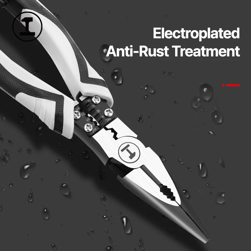 GREENER Self Adjusting Wire Stripper Crimper Cutter Pliers CR-V Steel Multi Function For Electrician Cable Auto Home Repair Tool