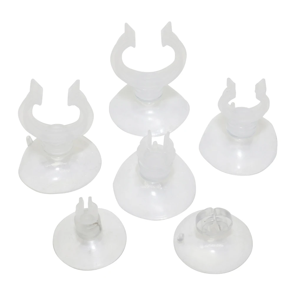 10 Stück Aquarium-Saugnäpfe, Aquarium, Sauerstoffrohr, offener Clip, Befestigungsklemmen, Halter für Luftleitungsschlauch, Aquarium-Heizungsthermometer