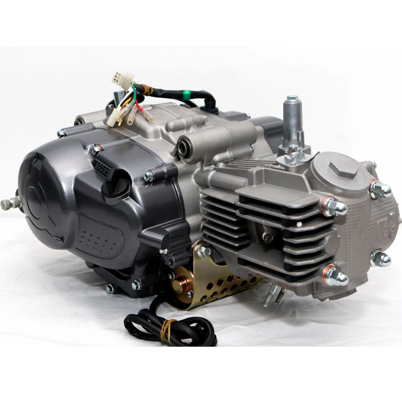 110cc Motorcycle Dual Automatic Clutch Silver White Euro I Four Speed Cycle Fully Equipped Engine for K TM110