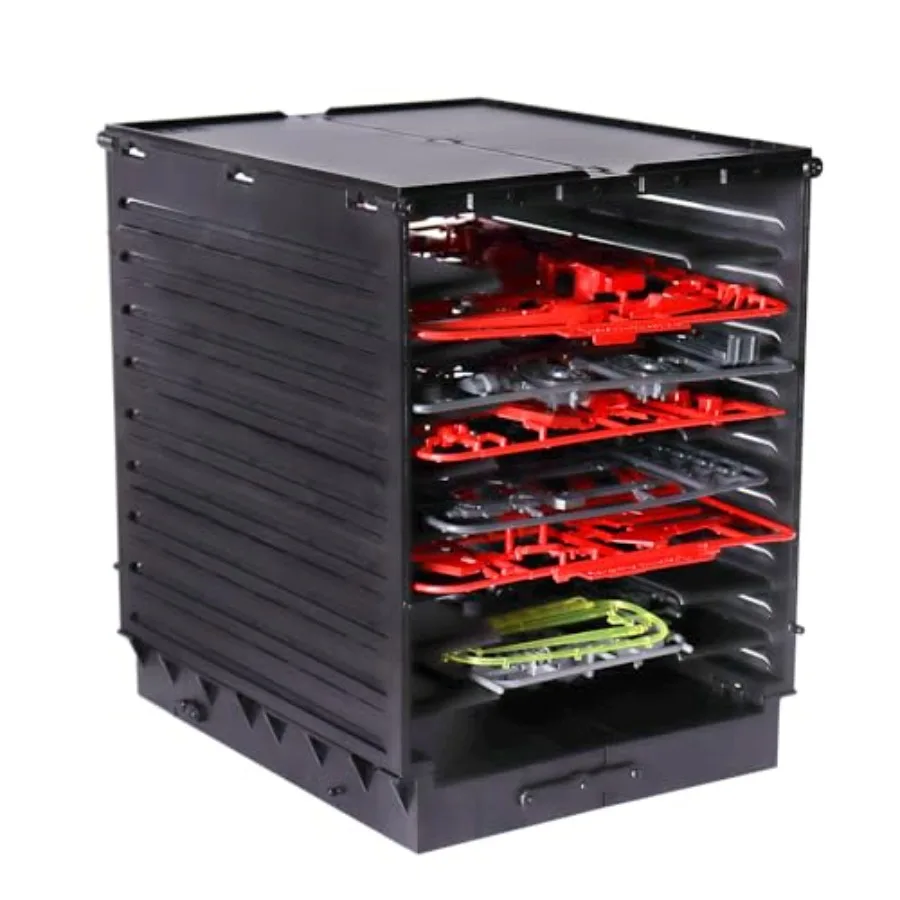 DIY Model Shelf Stand, Model Plastic Parts Shelf, Plate Rack, Tool Storage Container for Hobby Model Making Parts, Organizer fo